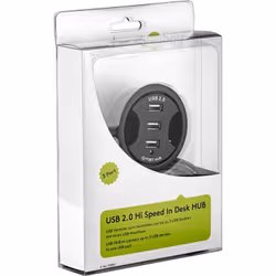 Goobay 93893 hub & concentrateur USB 2.0 480 Mbit/s Noir