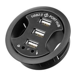 Goobay 93894 hub & concentrateur 480 Mbit/s Noir