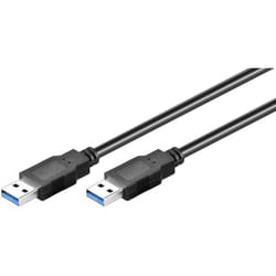 Goobay TCOCUAA18U3 câble USB 3 m USB 3.2 Gen 1 (3.1 Gen 1) USB A Noir