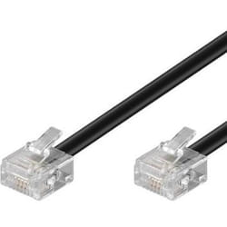 Goobay 3m RJ-45 câble de réseau Noir