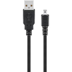 Goobay 93972 câble USB 1,8 m USB 2.0 USB A Mini-USB B Noir