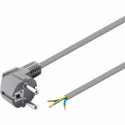 Goobay 93975 câble électrique Gris 1,5 m Prise d'alimentation type F