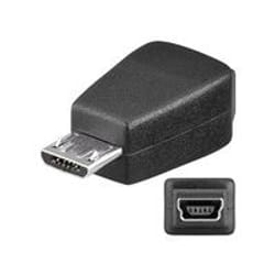 Microconnect USBBMBM changeur de genre de câble USB B USB Micro B Noir