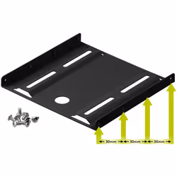 Goobay 93990 Compartiment pour ordinateur Universel Support de montage de disque dur