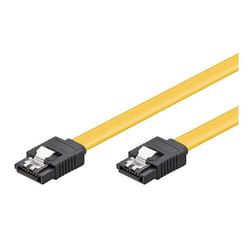 Goobay CAK SATA 600-020 CLIP 0.2m câble SATA 0,2 m SATA 7-pin Noir, Jaune