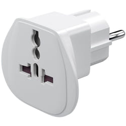 Goobay 94026 adaptateur prise d'alimentation Type F Type G (Royaume-Uni) Blanc