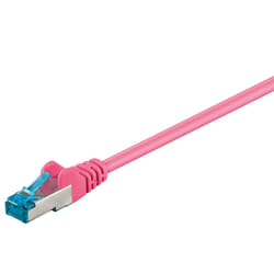 Goobay 94143 câble de réseau Magenta 0,25 m Cat6a S/FTP (S-STP)