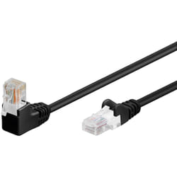 Goobay 94170 câble de réseau Noir 0,5 m Cat5e U/UTP (UTP)