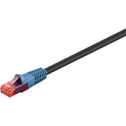 Goobay 94389 câble de réseau Noir 10 m Cat6 U/UTP (UTP)
