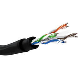 Goobay 94398 câble de réseau Noir 100 m Cat6 U/UTP (UTP)