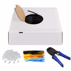 Goobay 94398 câble de réseau Noir 100 m Cat6 U/UTP (UTP)