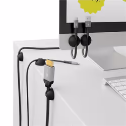 Goobay 95040 range-câbles Universel Support de câbles Noir 5 pièce(s) - Vue supplémentaire 8