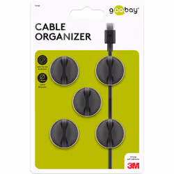 Goobay 95040 range-câbles Universel Support de câbles Noir 5 pièce(s) - Vue supplémentaire 9