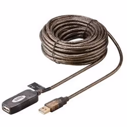 Goobay USB 2.0 10m, 10 m, USB A, USB A, USB 2.0, Mâle/Femelle, Noir