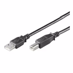 Goobay 0.25m USB 2.0 A/B, 0,25 m, USB A, USB B, USB 2.0, Mâle/Mâle, Noir