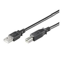 Goobay 0.25m USB 2.0 A/B câble USB 0,25 m USB A USB B Noir