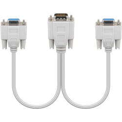Goobay 95138 câble VGA 0,2 m VGA (D-Sub) 2 x VGA (D-Sub) Gris