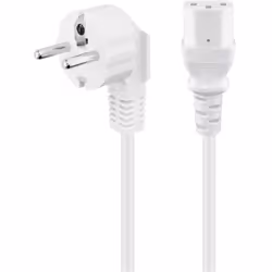 Goobay 95141, 3 m, Prise d'alimentation type F, IEC C13, H05VV-F3G, 250 V