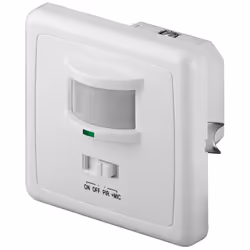 Goobay 95171, Capteur infrarouge passif (PIR), Avec fil, 9 m, Mur, Blanc, IP20