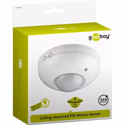 Goobay 95172 détecteur de mouvement Capteur infrarouge passif (PIR) Avec fil Plafond Blanc