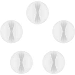 Goobay 95183 range-câbles Universel Support de câbles Blanc 5 pièce(s)