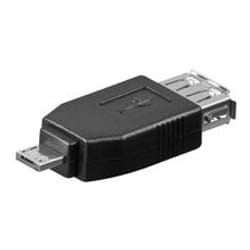 Goobay USB 2.0 A/Micro-A USB 2.0 A FM USB 2.0 Micro-A M Noir