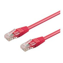 Goobay 1m 2xRJ-45 Cable câble de réseau Magenta