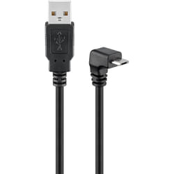 Goobay 95343 câble USB 1,8 m USB 2.0 USB A Micro-USB B Noir