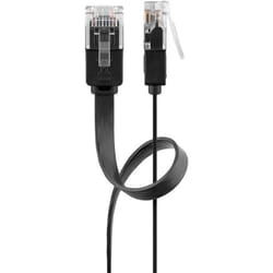 Goobay 95384 câble de réseau Noir 2 m Cat6 U/UTP (UTP)