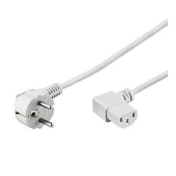 Goobay NK 102 3m Blanc CEE7/7 Coupleur C13