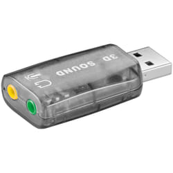 Goobay 95451 changeur de genre de câble 2 x 3.5 mm USB 2.0 Transparent