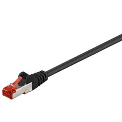 Goobay 95478 câble de réseau Noir 1 m Cat6 S/FTP (S-STP)