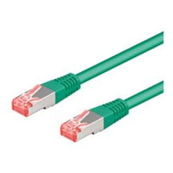 Goobay 1.5m CAT6a-150 câble de réseau Vert 1,5 m