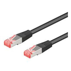 Goobay 1.5m CAT6a-150 câble de réseau Noir 1,5 m