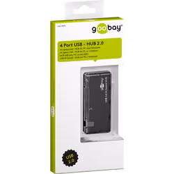 Goobay 95670 hub & concentrateur USB 2.0 480 Mbit/s Noir