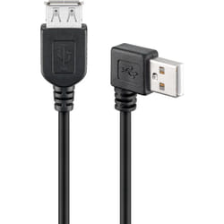 Goobay 95702 câble USB 0,3 m USB 2.0 USB A Noir