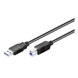 Goobay 0.5m USB 3.0 A/B câble USB 0,5 m USB 3.2 Gen 1 (3.1 Gen 1) USB A USB B Noir