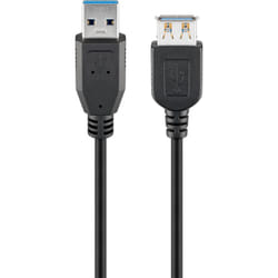 Goobay 95726 câble USB 5 m USB 3.2 Gen 1 (3.1 Gen 1) USB A Noir