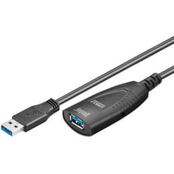 Goobay 5m USB 3.0 câble USB USB 3.2 Gen 1 (3.1 Gen 1) USB A Noir