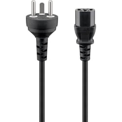 Goobay 95732 câble électrique Noir 2 m Prise d'alimentation type K IEC C13