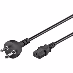 Goobay 95732 câble électrique Noir 2 m Prise d'alimentation type K IEC C13
