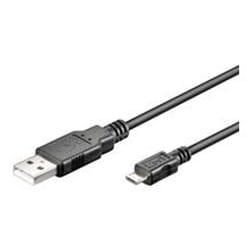 Goobay 95736 câble USB 0,15 m USB 2.0 USB A Micro-USB B Noir