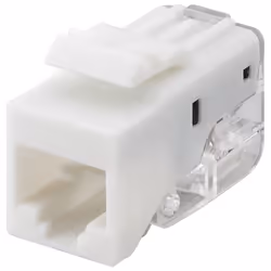 Goobay 95739, Plat, Blanc, RJ-45, IDC, Femelle, Cat5e