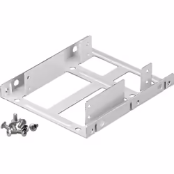 Goobay 95875, Universel, Support de montage de disque dur, Argent, 2.5", 103 mm, 115 mm