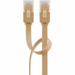 Goobay 95881 câble de réseau Châtain clair 10 m Cat6 U/UTP (UTP)