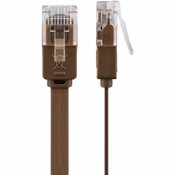 Goobay 95890 câble de réseau Marron 1 m Cat6 U/UTP (UTP)