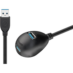Goobay 95918 hub & concentrateur USB 3.2 Gen 1 (3.1 Gen 1) Type-A 5000 Mbit/s Noir