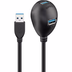 Goobay 95918 hub & concentrateur USB 3.2 Gen 1 (3.1 Gen 1) Type-A 5000 Mbit/s Noir