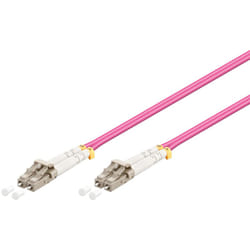Goobay LC-LC OM4 câble de fibre optique 15 m OM3 Rose