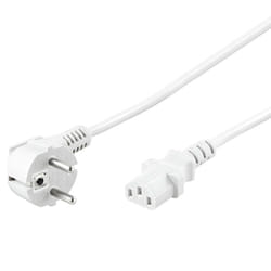 Goobay CEE 7/7 - C 13 Blanc 1,5 m CEE7/7 Coupleur C13